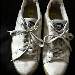 Diesel fur logo sneakers classic platform flats cute shoes y2k